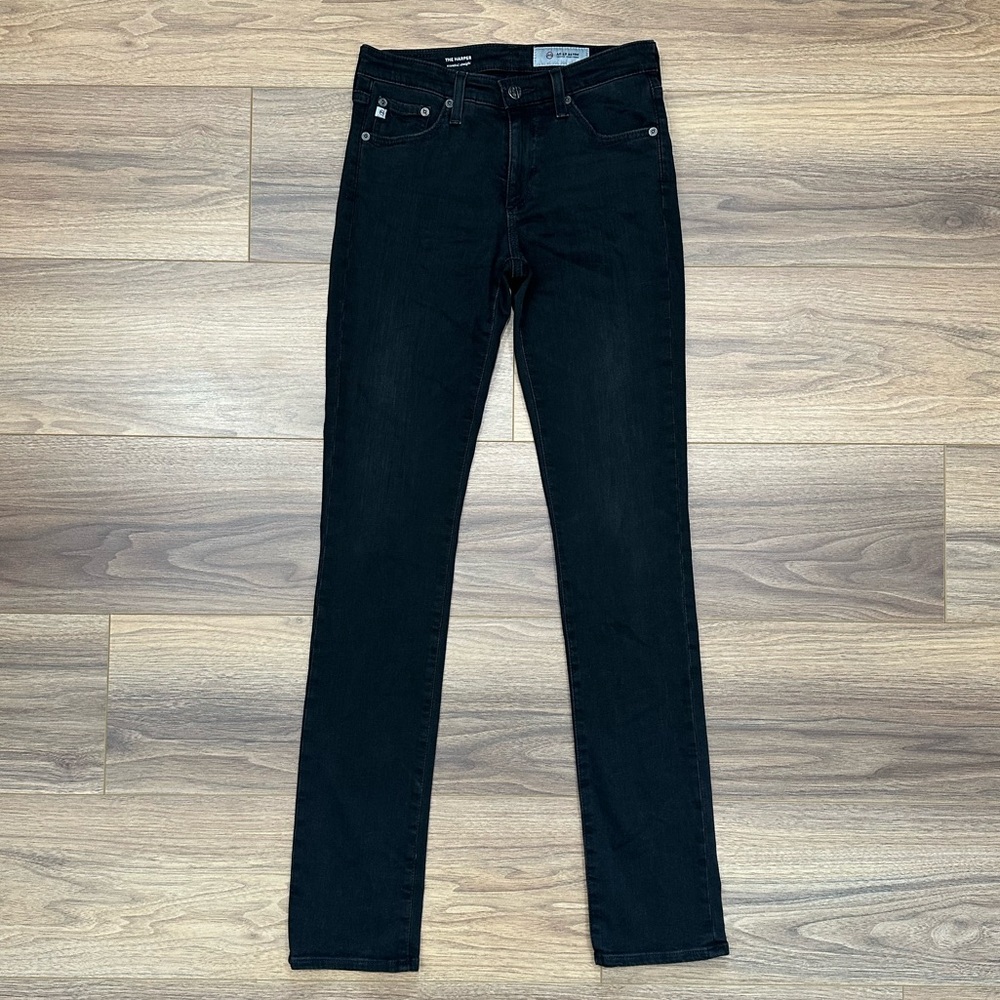 AG Adriano Goldschmied The Harper Essential Straight Jean in Black Size 26